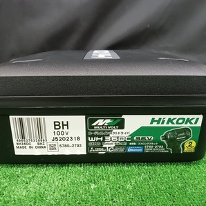 未使用品 ハイコーキ HiKOKI 36V マルチボルト コードレス インパクトドライバ WH36DC 2XPBS ブラック Bluetoothバッテリーの画像6