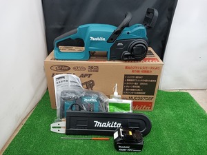 未使用品 makita マキタ 18V 3.0Ah 350mm 充電式 チェンソー MUC357DSF バッテリー1個 充電器付