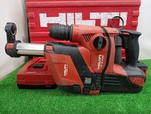 中古品 HILTI ヒルティ 36V 3.0Ah 集じんシステム付 ロータリー ハンマードリル TE6-A36-AVR + TEDRS-6-A_画像1