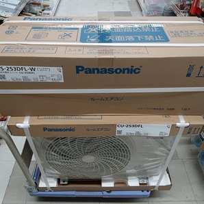 未開封 未使用品 Panasonic パナソニック 8畳用 ルームエアコン Fシリーズ CS-253DFL-W + CU-253DFLの画像2