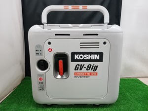 中古美品 工進 KOSHIN カセットガス 0.9kVA インバーター 発電機 GV-9ig