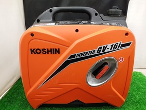 中古品 工進 KOSHIN インバーター 正弦波 発電機 1.6kVA タンク容量4.2L GV-16i【4】