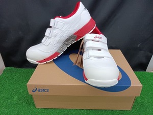 未使用品 ASICS アシックス ウィンジョブ CP305 AC ホワイト×ホワイト 26.0cm 安全靴