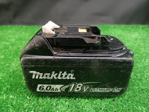 中古品 マキタ makita 18V 6.0Ah リチウムイオンバッテリー BL1860B 雪マークあり 【2】