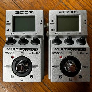 ZOOM MULTISTOMP MS-50G 2台セット/ ズーム マルチストンプ マルチエフェクター V3.10 エフェクト追加