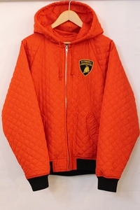 【中古】 Supreme メンズキルティングジャケット M Supreme/20SS/Automobili Lamborghini Hooded Work Jacket/M/赤 レッド