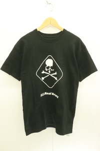 【中古】 F.C.Real Bristol メンズTシャツ S Tシャツ F.C.Real Bristol mastermind S 黒 ブラック プリント