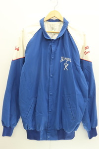 【中古】 CLASSIC JACKET MFGLTD メンズジャケット ジャケット CLASSIC JACKET MFGLTD 48 白 ホワイト 青 ブルー 刺繍