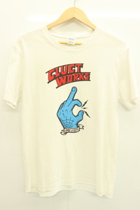 【中古】 CLUCT メンズTシャツ M Tシャツ CLUCT M 白 ホワイト ロゴ