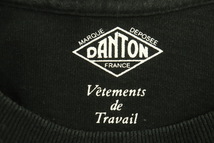 【中古】 Danton メンズTシャツ 36 ポケットTシャツ Danton 36 黒 ブラック ロゴ_画像3