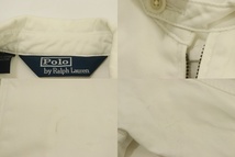 【中古】 Polo by Ralph Lauren メンズジャケット S スウィングトップ Polo by Ralph Lauren S 白 ホワイト 刺繍_画像4