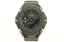 【中古】 CASIO メンズ腕時計 - G-SHOCK CASIO クオーツ 黒 ブラック ロゴ GA2200BB_画像1