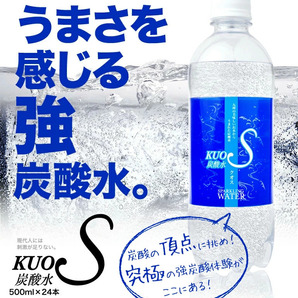 【24本】炭酸水 強炭酸水 KUOS 採水地 九州 日田産 500mlの画像1