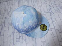 EVANGELION x NEW ERA 59FIFTY ベースボールキャップ 水色 白 57.7cm 7 1/4 エヴァンゲリオン ニューエラ_画像6