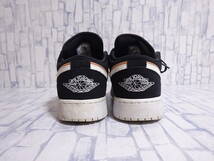 NIKE AIR JORDAN 1 LOW スニーカー アークティックオレンジ 黒 白 レディース 24cm US6Y ナイキ エアジョーダン1 ロウ_画像6