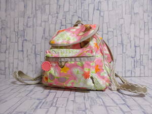 Преимущество X Lesportsac Rucksack Hawaiian Pattern Whale Flaglare Ukulele Pink White Green Benefit Lesport Sack Hawaii