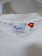 SUPERMAN x Champion 半袖Tシャツ DC ホワイト 白 メンズ M スーパーマン チャンピオン_画像4