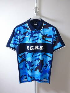 F.C.Real Bristol x SOPH. 半袖ゲームシャツ ユニフォーム カモフラージュ 迷彩柄 水色 紺 黒 茶色 メンズ M レアルブリストル ソフ FCRB