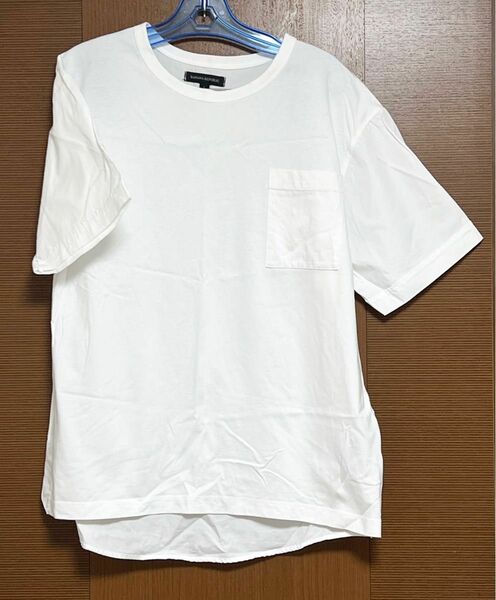 バナナリパブリック メンズ Tシャツ シャツ 半袖 白 カットソー L 美品