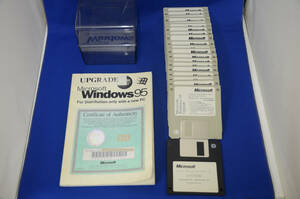  rare *Microsoft Microsoft OS Windows 95 PC/AT compatible correspondence 2HD FD up grade version IE2.0 attaching 21 pieces set # regular ID manual attaching 