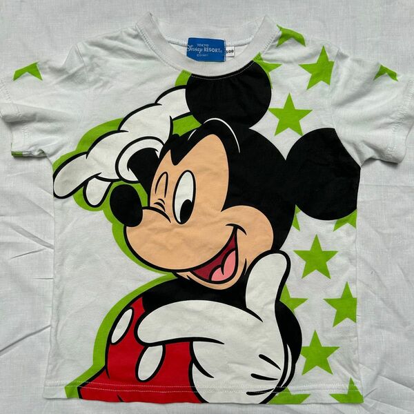 USED ディズニーランド ミッキーマウス 半袖Tシャツ Disney 半袖 Tシャツ 100cm