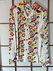  sun Surf SUN SURF aloha shirt long sleeve long sleeve shirt floral print total pattern Toyo Enterprises white aro is 