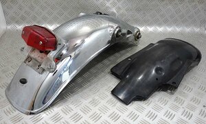 SR400 1JR 純正 メッキリアフェンダー&インナーフェンダーset 社外テールランプ付 f38-09s14