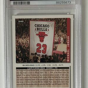 PSA 9 MICHAEL JORDAN 1994 COLLECTOR'S CHOICE 240 GOLD SIGNATURE マイケルジョーダン NBAカード の画像2