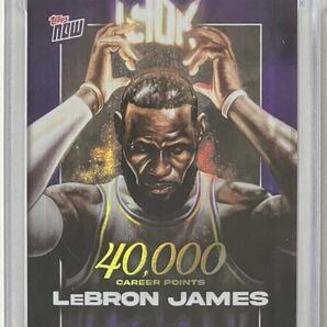 ⑩LeBron James - 2023-24 TOPPS NOW Basketball Card LJ-40K 40,000 CAREER POINTS NBA カードの画像1