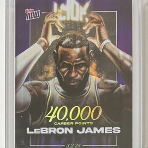 ②LeBron James - 2023-24 TOPPS NOW Basketball Card LJ-40K 40,000 CAREER POINTS NBA カードの画像1