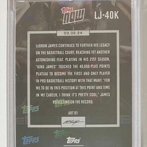 ⑤LeBron James - 2023-24 TOPPS NOW Basketball Card LJ-40K 40,000 CAREER POINTS NBA カードの画像2