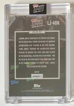 ③LeBron James - 2023-24 TOPPS NOW Basketball Card LJ-40K 40,000 CAREER POINTS NBA カード_画像2