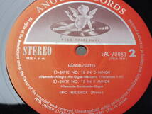LP EAC 70081 【ピアノ】エリック・ハイドシェック　ヘンデル　組曲集　 【8商品以上同梱で送料無料】_画像6