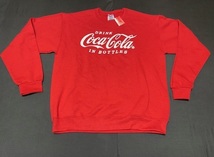 コカ・コーラ Coca-Cola トレーナー Mサイズ レッド 展示未使用品_画像1
