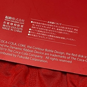 福助 Coca-Cola コカ・コーラ ボクサーブリーフ Lサイズ 84-94㎝ レッド 展示未使用品の画像6