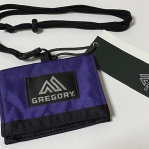 GREGORY グレゴリー ID HOLDER ネーム ホルダー ストラップ付 バイオレット 展示未使用品の画像1