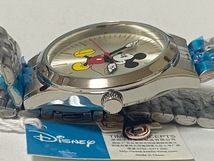 ディズニー Disney ミッキーマウス Mickey Mouse デザイン シルバー 腕時計 展示未使用品 _画像4
