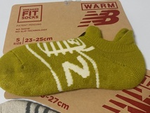 ニューバランス New Balance 靴下 23-25㎝ 2種 WARM仕様 （裏起毛）展示未使用品　②_画像2