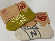 ニューバランス New Balance 靴下 23-25㎝ 2種 WARM仕様 （裏起毛）展示未使用品　②_画像1