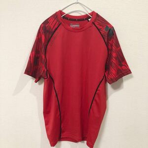 ★ アンダーアーマー UNDER ARMOUR コンバイン COMBINE 半袖 コンプレッション Tシャツ XLサイズ レッド スポーツウェア ヒートギア