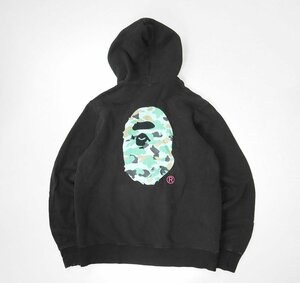 A BATHING APE × UNION ◆ プルオーバー パーカー XL 黒 フーディー アベイシングエイプ ユニオン ◆DF12