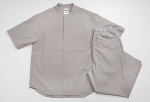 KOMATSU PACK for BEAUTY&YOUTH * setup band color shirt L & Easy tapered pants M gray Komatsu mate-re*HA16