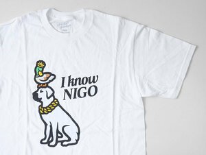 Victor Victor ◆ I KNOW NIGO グラフィック プリント 半袖 Tシャツ Mサイズ 白 ニゴー ヒューマンメイド ◆DF12