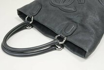 CHANEL シャネル ◆ CC レザー トートバッグ 黒 ジップフラップ A4サイズ収納可 ビジネス 鞄 ◆G044_画像4