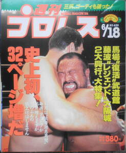 weekly Professional Wrestling Heisei era 3 year 6 month 18 day number No.439 A*. tree . chronicle person . see Baseball * magazine company c