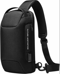 【新品】ショルダーバッグ 盗難防止 USB 防水 メンズ 斜めがけ ボディバッグ 鍵付きバッグ 