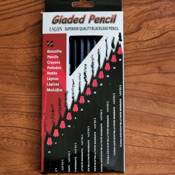 Giaded Pencil 12 デッサンスケッチ絵画用鉛筆