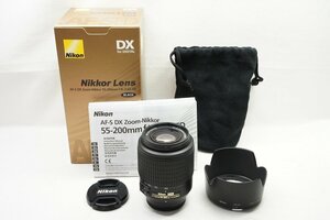 【適格請求書発行】訳あり品 Nikon ニコン AF-S DX NIKKOR 55-200mm F4-5.6G ED ズームレンズ 元箱付【アルプスカメラ】240401m