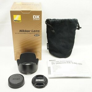 【適格請求書発行】訳あり品 Nikon ニコン AF-S DX NIKKOR 55-200mm F4-5.6G ED ズームレンズ 元箱付【アルプスカメラ】240401mの画像7