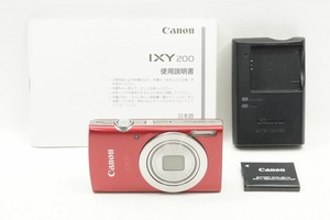 【適格請求書発行】良品 Canon キヤノン IXY 200 コンパクトデジタルカメラ レッド【アルプスカメラ】240417f